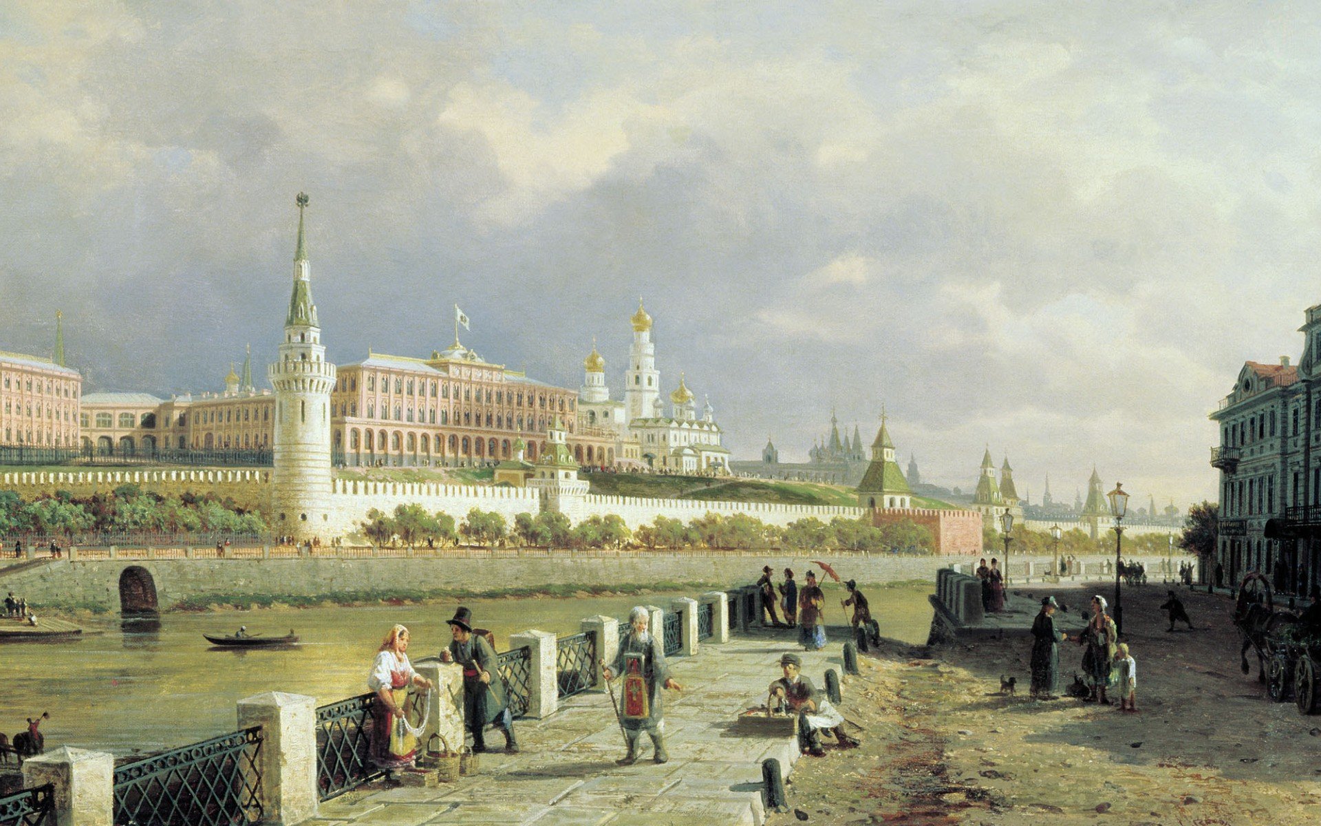 Петр Верещагин. Вид на Кремль, 1879